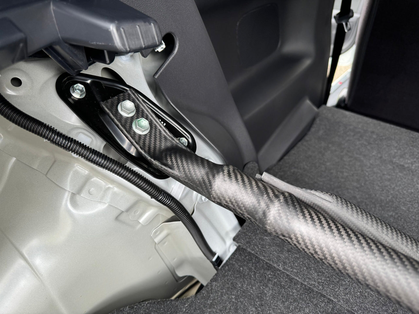 Toyota Yaris GR Carbon Rear Strut Brace & Seat Delete