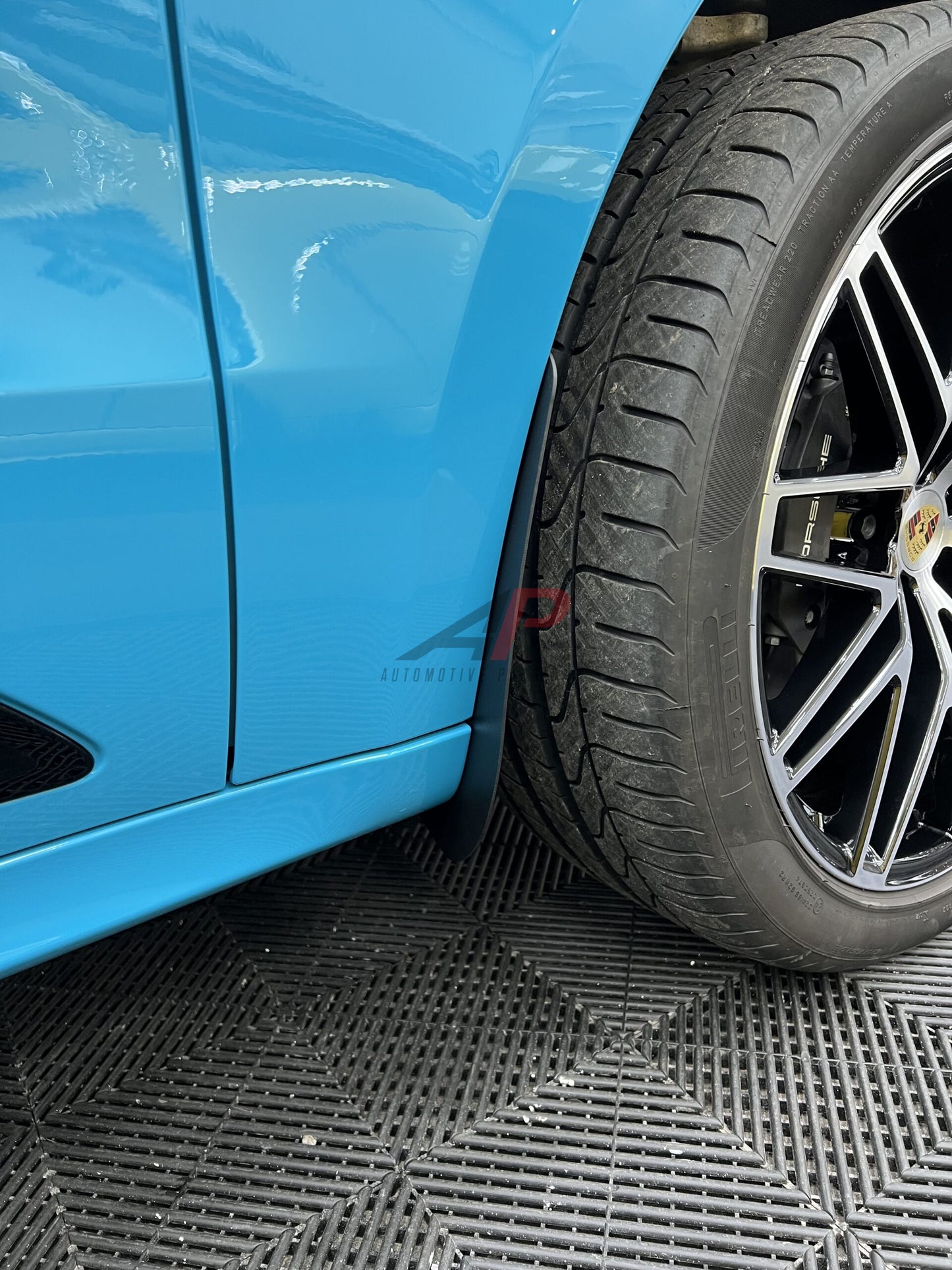 Porsche Front Arch Guards – Mud Flaps for 911, Macan, and Taycan