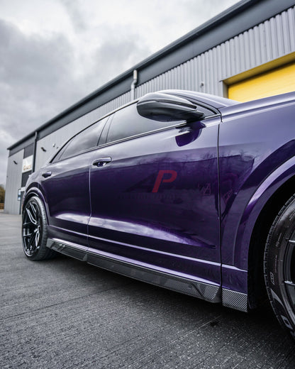 RSQ8 Carbon Side Skirts – Audi RSQ8 Dry Carbon Fibre Side Extensions