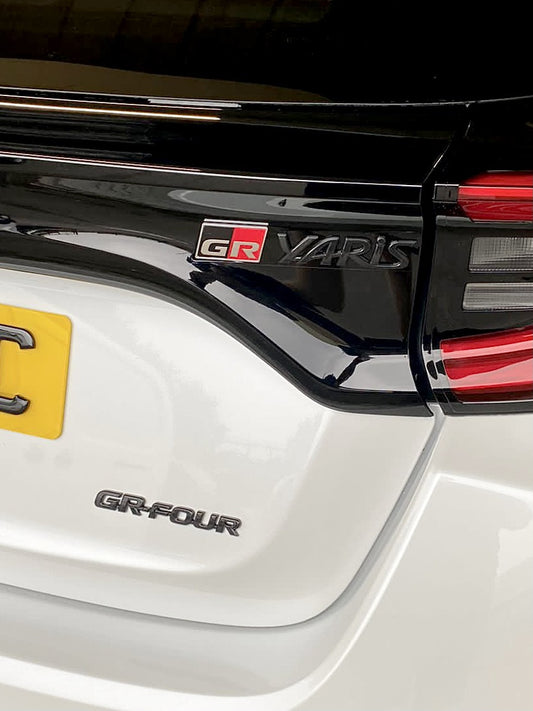 Yaris GR Rear Badges – Gloss Black Badge Set for Toyota GR Yaris