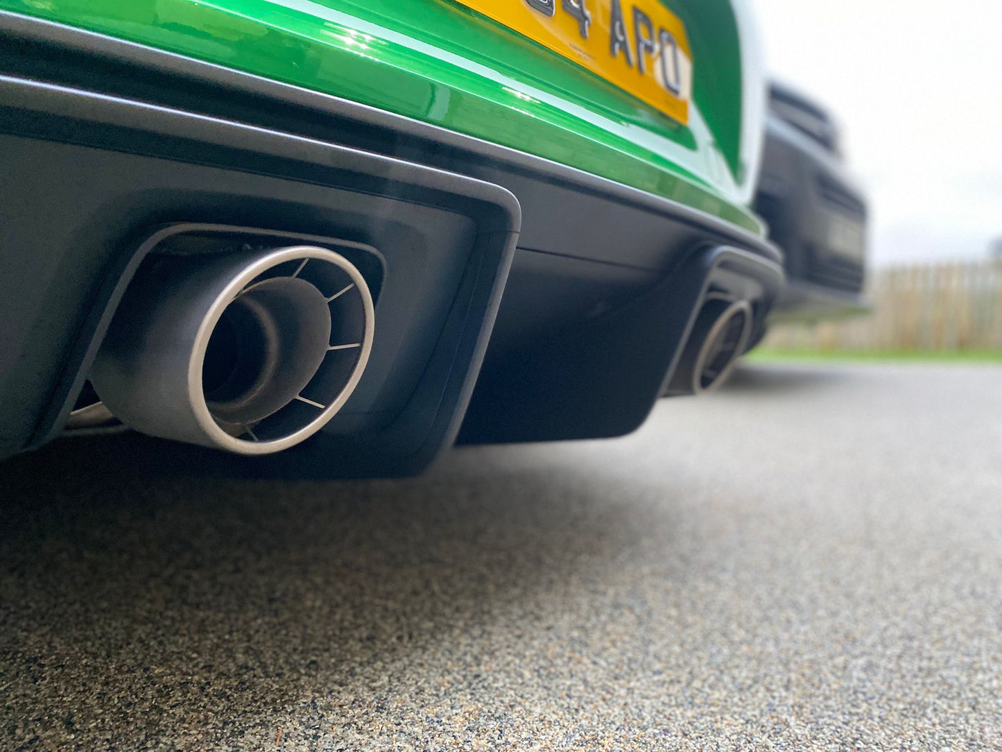 GT4 RS Exhaust Tips – Titanium Weissach-Style Tips for Porsche 718