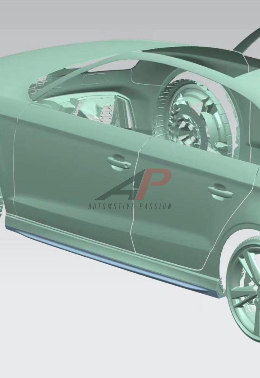 Audi RS3 8V Sedan Dry Carbon Fibre Side Skirts