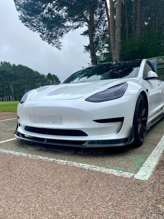 Model 3 Carbon Front Splitter – Dry Carbon Lip for Tesla Aero Upgrade