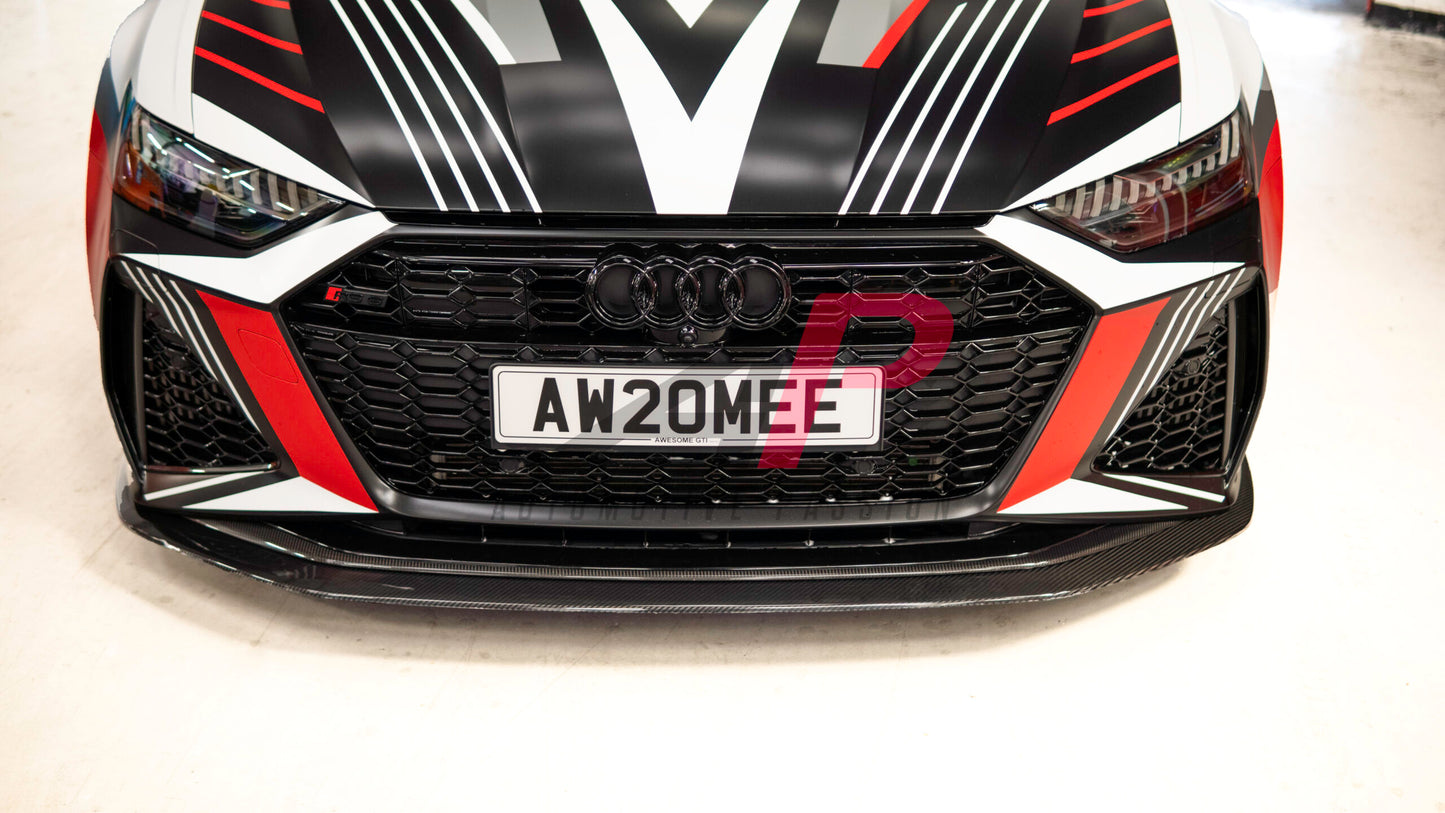 RS6 C8 Front Splitter – Dry Carbon Lip for Audi RS6/RS7 C8