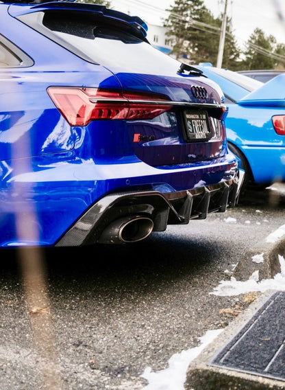 Carbon Fibre Rear Diffuser for Audi RS6/RS7 C8 – Aggressive Rear-End Upgrade