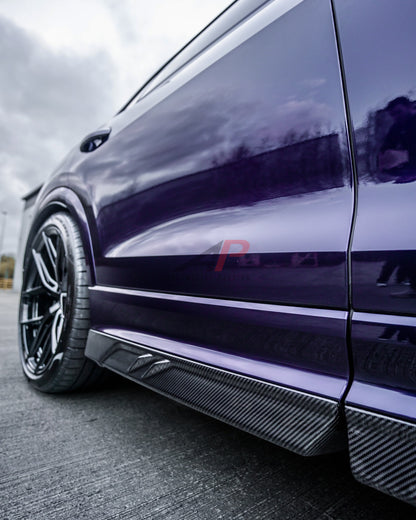 RSQ8 Carbon Side Skirts – Audi RSQ8 Dry Carbon Fibre Side Extensions
