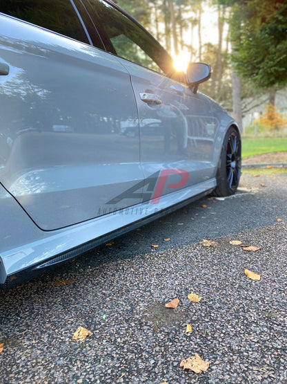Audi RS3 8V Sedan Dry Carbon Fibre Side Skirts