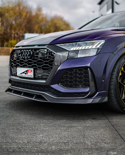 RSQ8 Carbon Front Splitter – Audi RSQ8 Dry Carbon Fibre Front Lip Upgrade