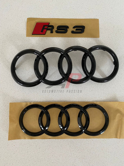 audi gloss black badge