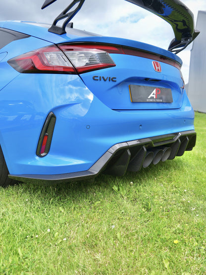 FL5 Carbon Rear Diffuser – Dry Carbon Upgrade for Honda Civic Type R