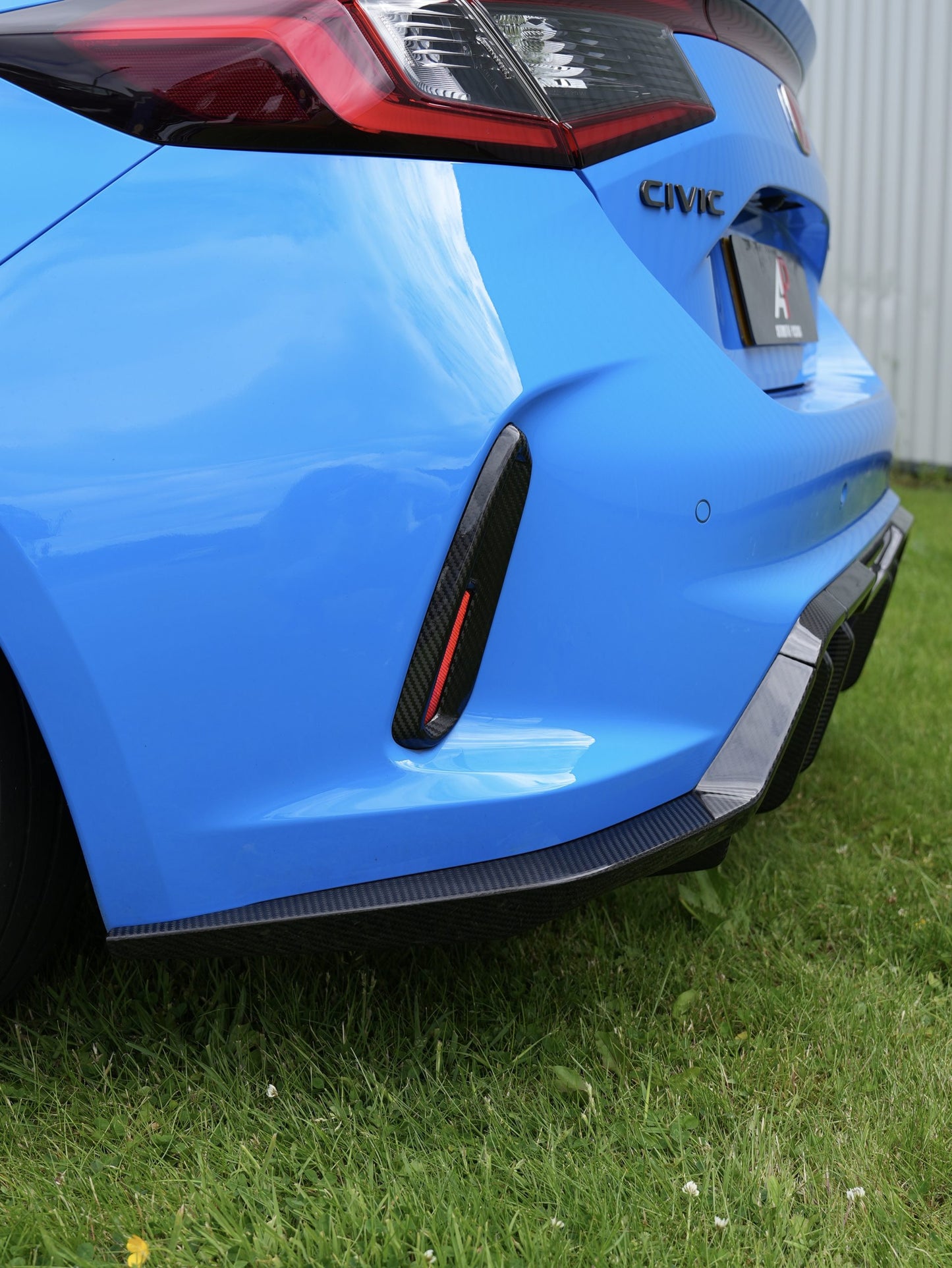 HONDA CIVIC TYPE R FL5 CARBON REAR BUMPER INSERT REPLACEMENTS