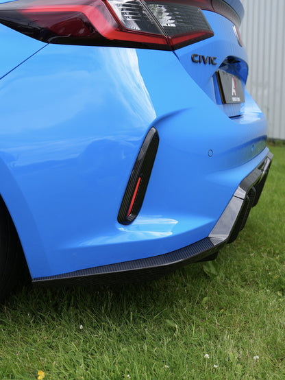 HONDA CIVIC TYPE R FL5 CARBON REAR BUMPER INSERT REPLACEMENTS
