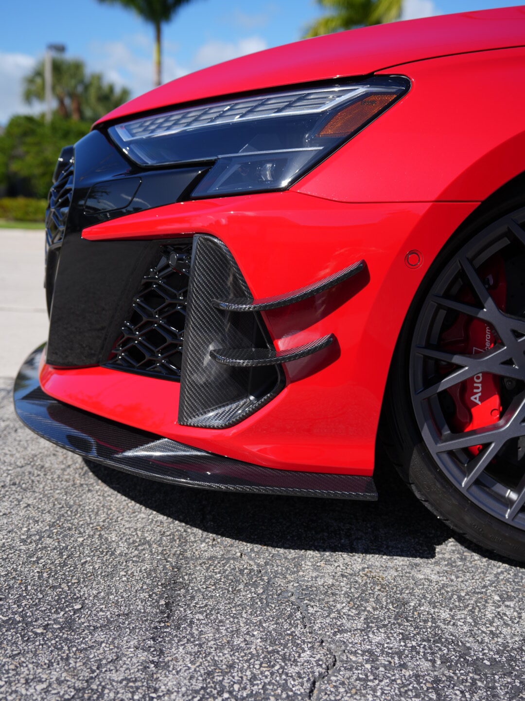 AUDI RS3 8Y GEN 2 - CARBON FRONT BUMPER CANARD INSERTS (FL GEN 2 8.5)