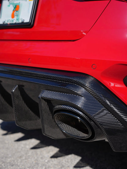 AUDI RS3 8Y GEN 2 - CARBON CENTRE REAR DIFFUSER V1 (FL GEN 2 8.5)