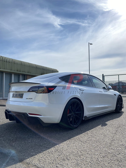 Model 3 Carbon Fibre Diffuser – Tesla Rear End Styling Upgrade