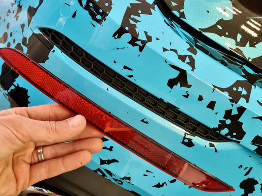 MK8 Reflector Inserts – Honeycomb Rear Delete for VW Golf MK8