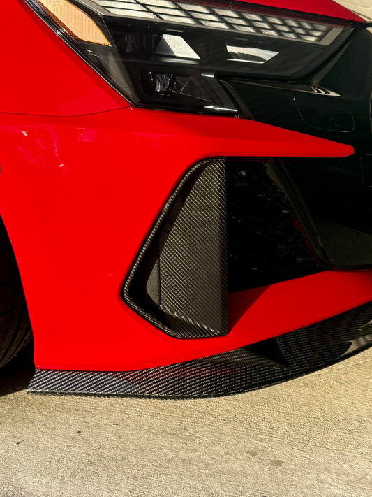 AUDI RS3 8Y GEN 2 - CARBON FRONT BUMPER INSERT REPLACEMENTS (FL GEN 2 8.5)