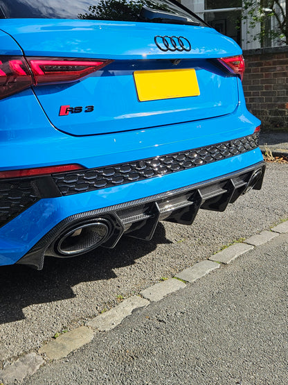 AUDI RS3 8Y GEN 1 CARBON FIBRE DIFFUSER