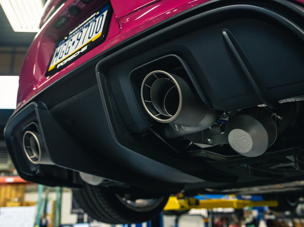 GT4 RS Exhaust Tips – Titanium Weissach-Style Tips for Porsche 718