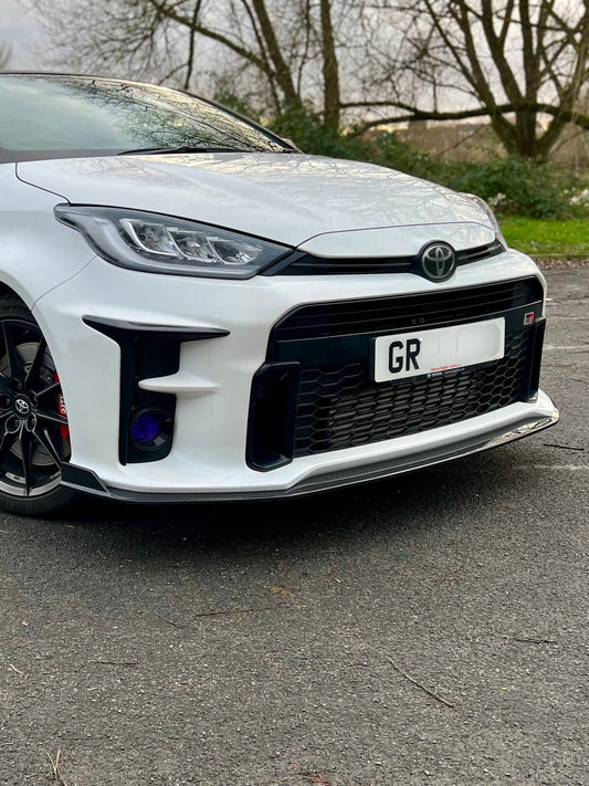 Yaris GR Carbon Splitter – Dry Carbon Front Lip for Toyota GR Yaris