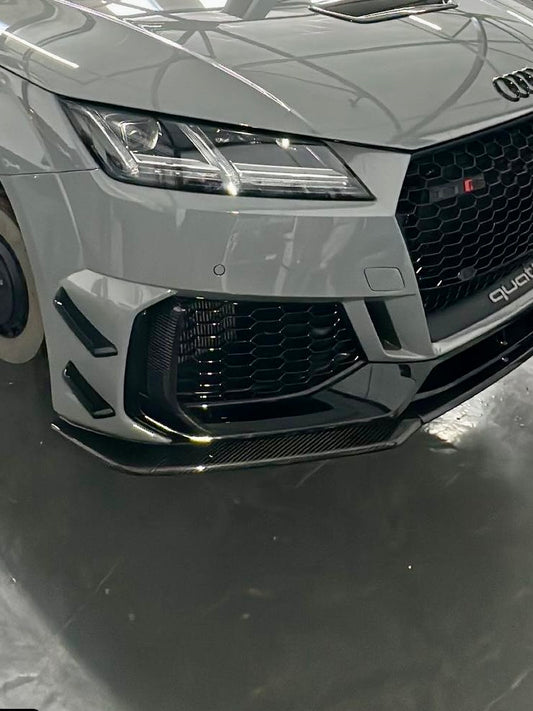 TTRS 8S Front Aero – Dry Carbon Splitter Package for 2019+ Facelift