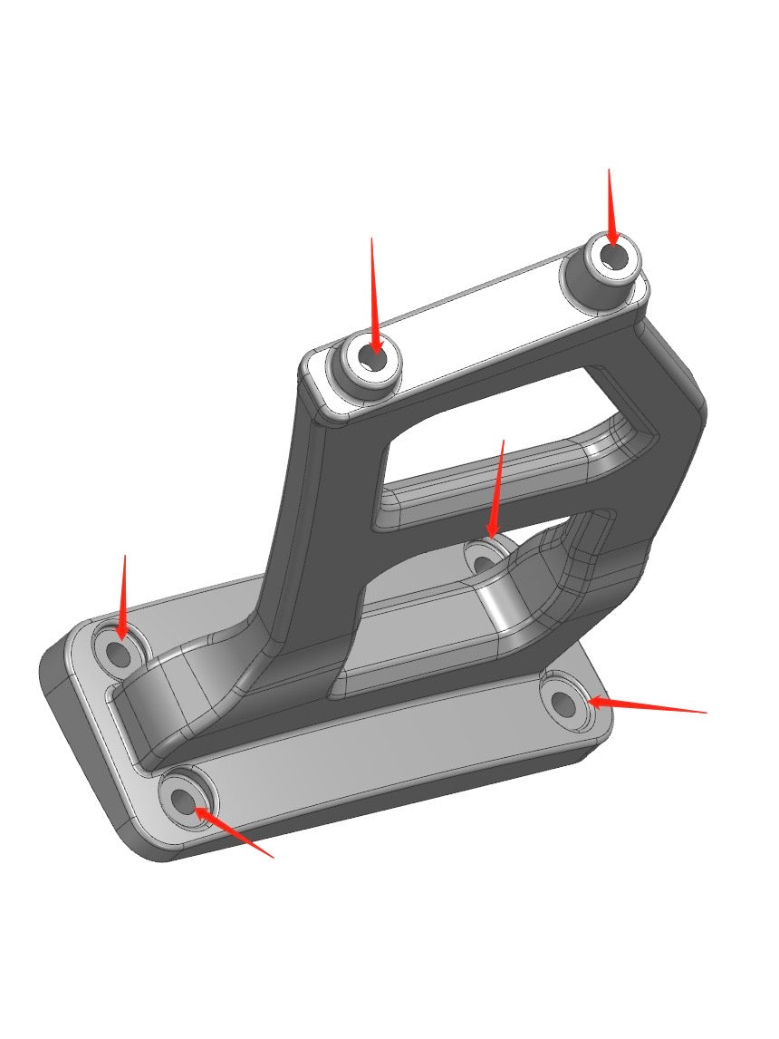 MERCEDES-BENZ AMG GTR PRO WING RISERS