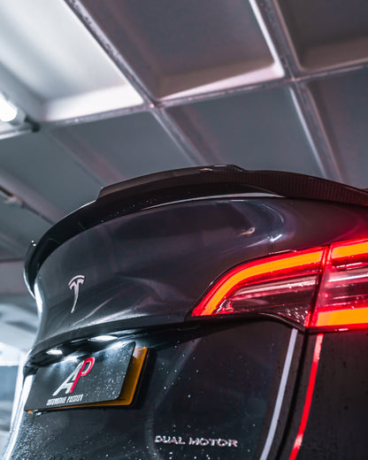 Tesla Model Y Carbon Fibre Rear Roof Spoiler