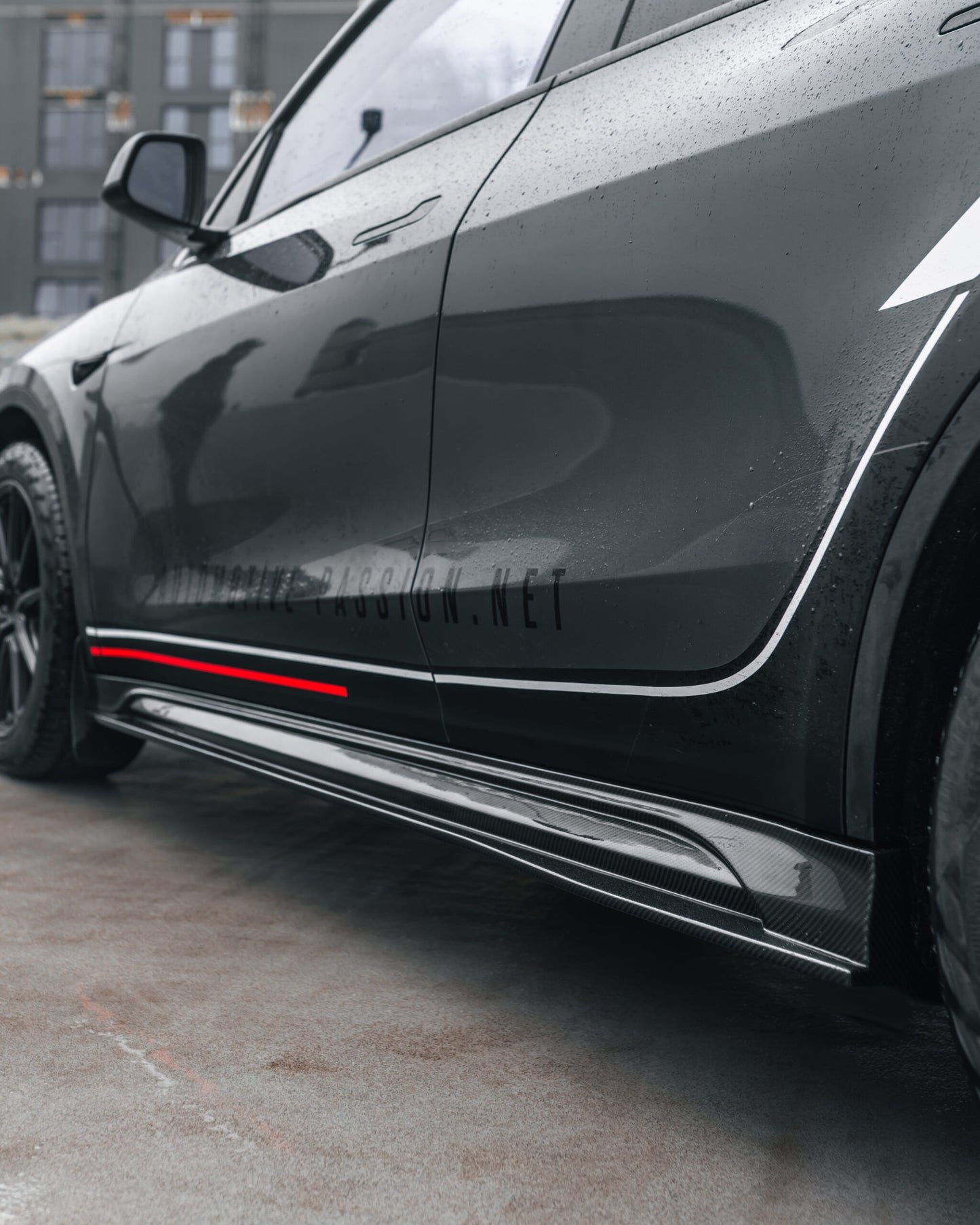 Tesla Model Y Carbon Fiber Side Skirt Replacements