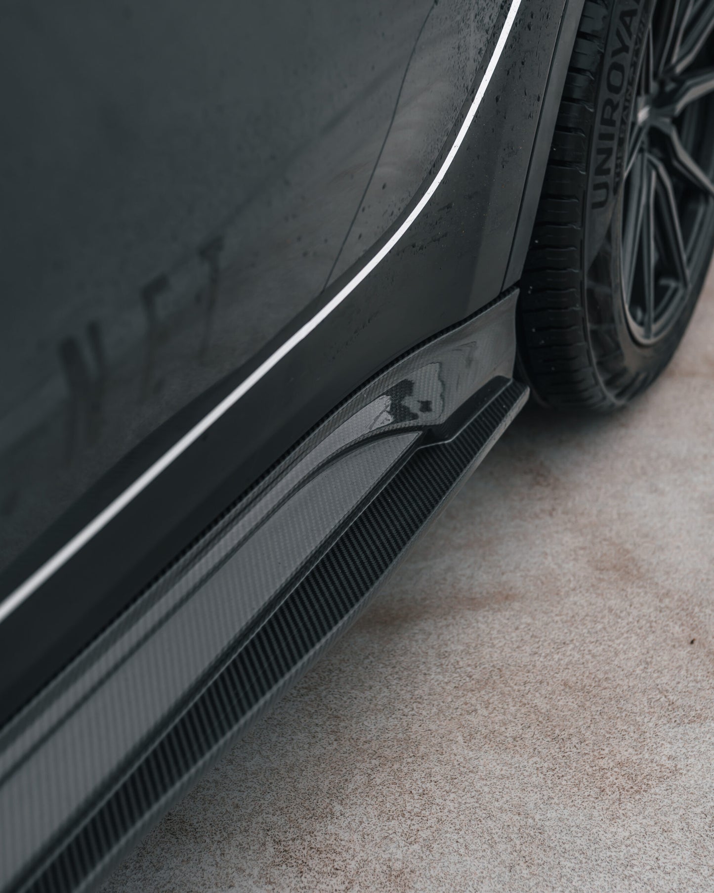 Tesla Model Y Carbon Fiber Side Skirt Replacements