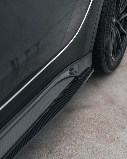 Tesla Model Y Carbon Fiber Side Skirt Replacements