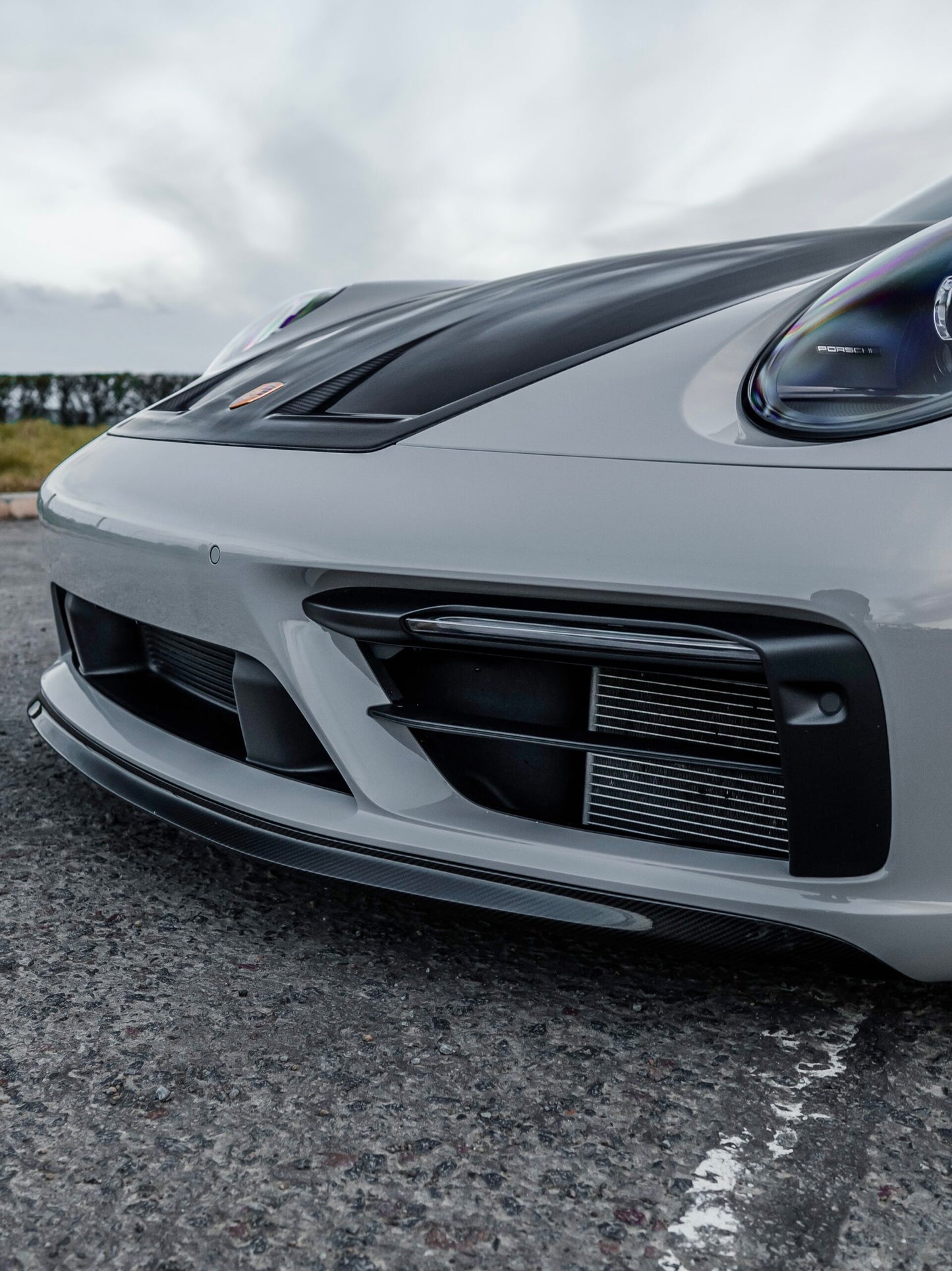 PORSCHE 911 992.1 CARERRA CARBON FIBER FRONT SPLITTER INSERT