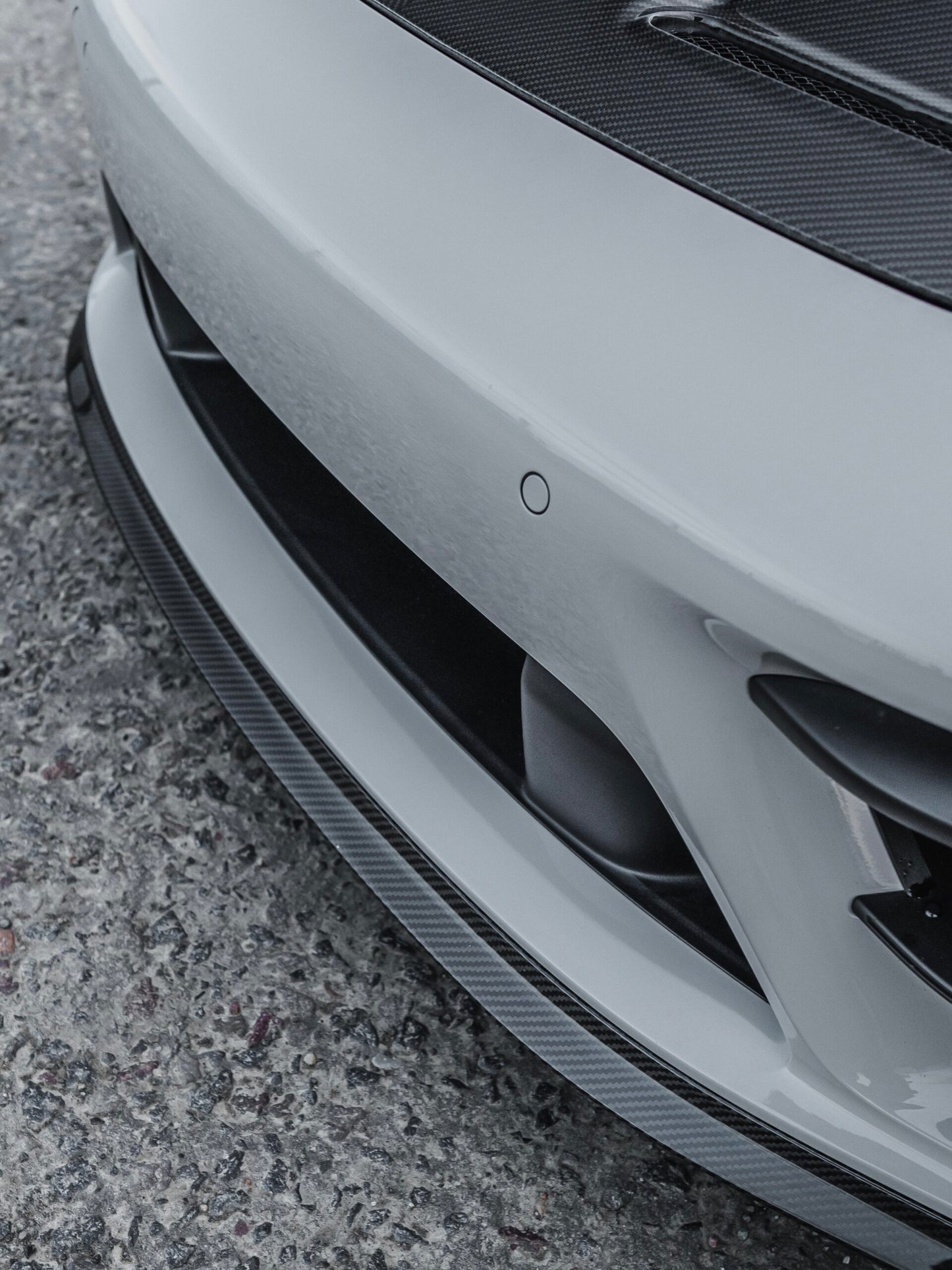 PORSCHE 911 992.1 CARERRA CARBON FIBER FRONT SPLITTER INSERT