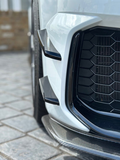 TTRS Front Canards – Audi 8S FL (2020+) ABS GLOSS BLACK