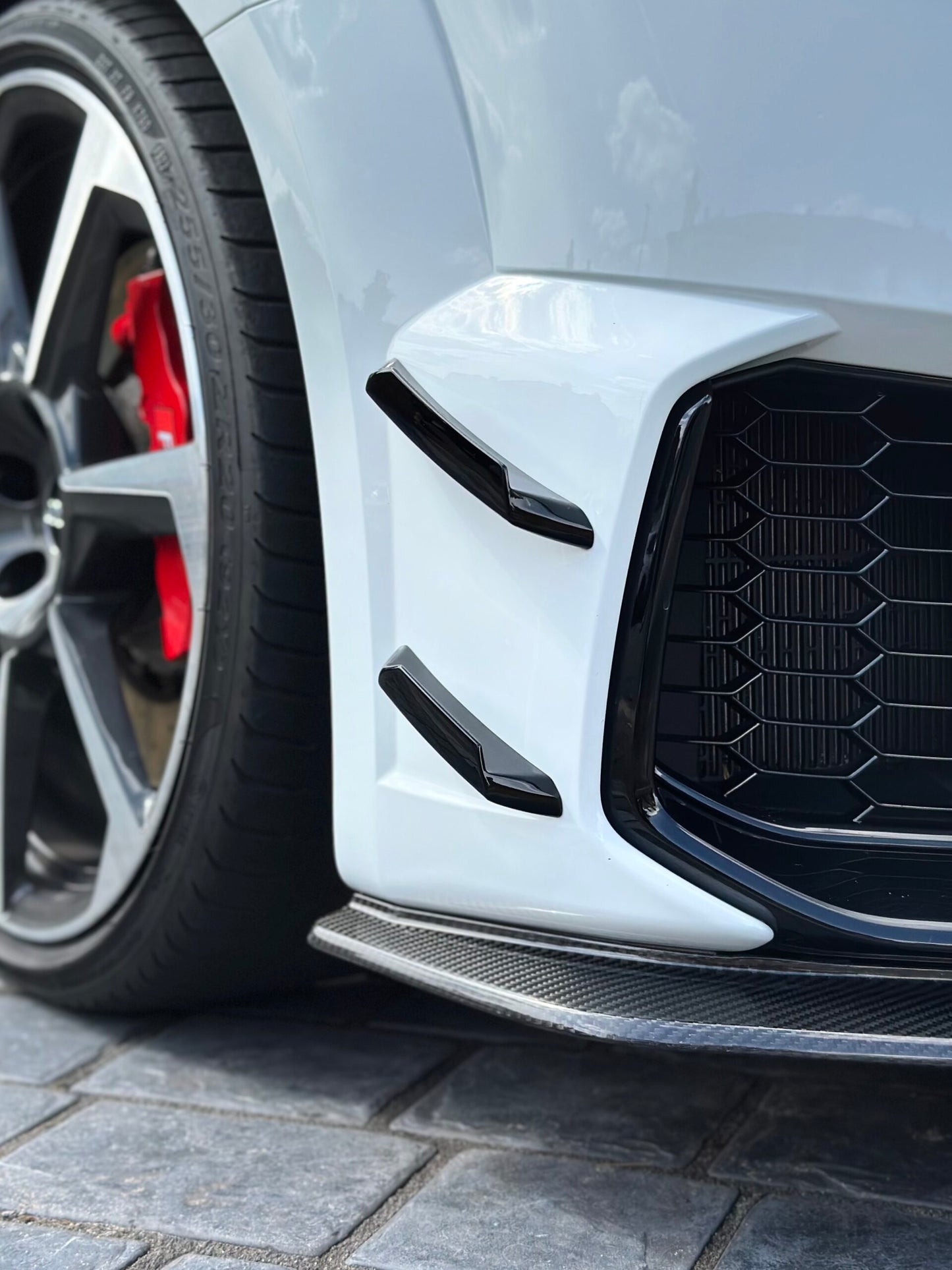TTRS Front Canards – Audi 8S FL (2020+) ABS GLOSS BLACK