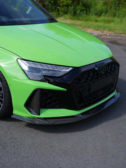 AUDI RS3 8Y GEN 2 - CARBON FRONT SPLITTER  (FL GEN 2 8.5)