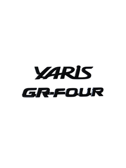 Yaris GR Rear Badges – Gloss Black Badge Set for Toyota GR Yaris