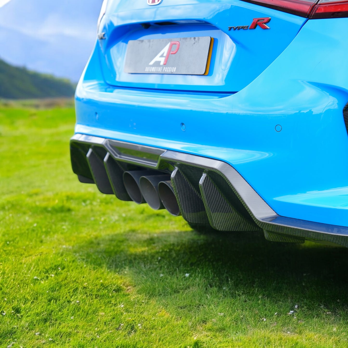 FL5 Carbon Rear Diffuser – Dry Carbon Upgrade for Honda Civic Type R