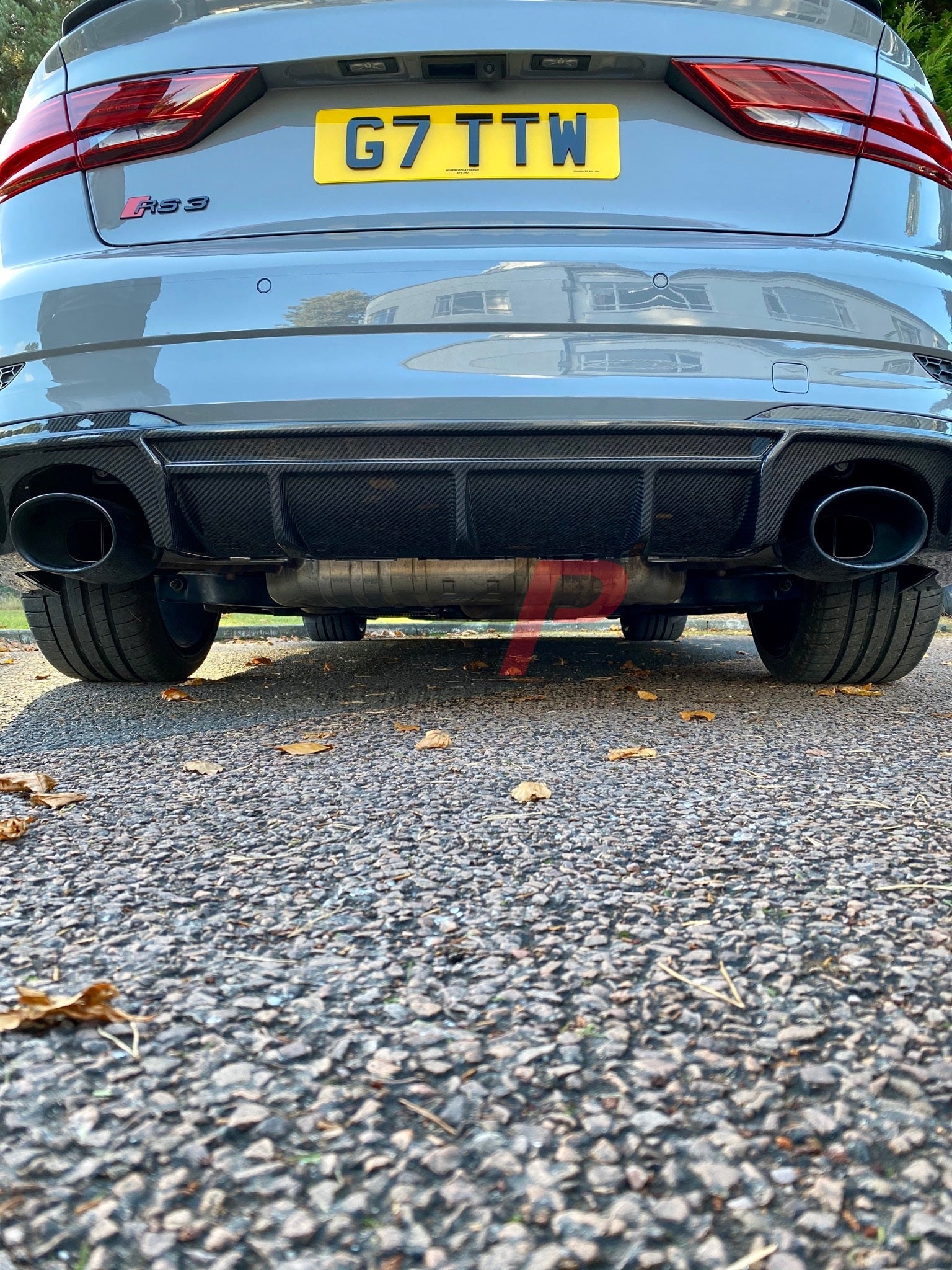 Audi RS3 8V Sedan Carbon Fiber Diffuser