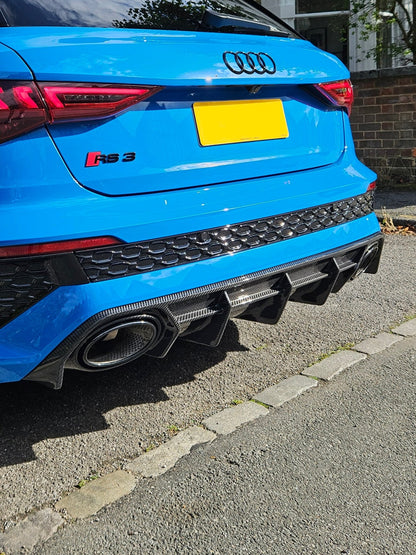 AUDI RS3 8Y GEN 1 CARBON FIBRE DIFFUSER