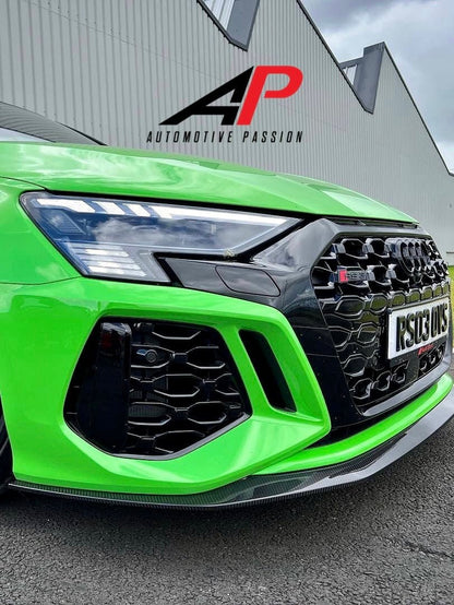 AUDI RS3 8Y GEN 1 DRY CARBON SPLITTER
