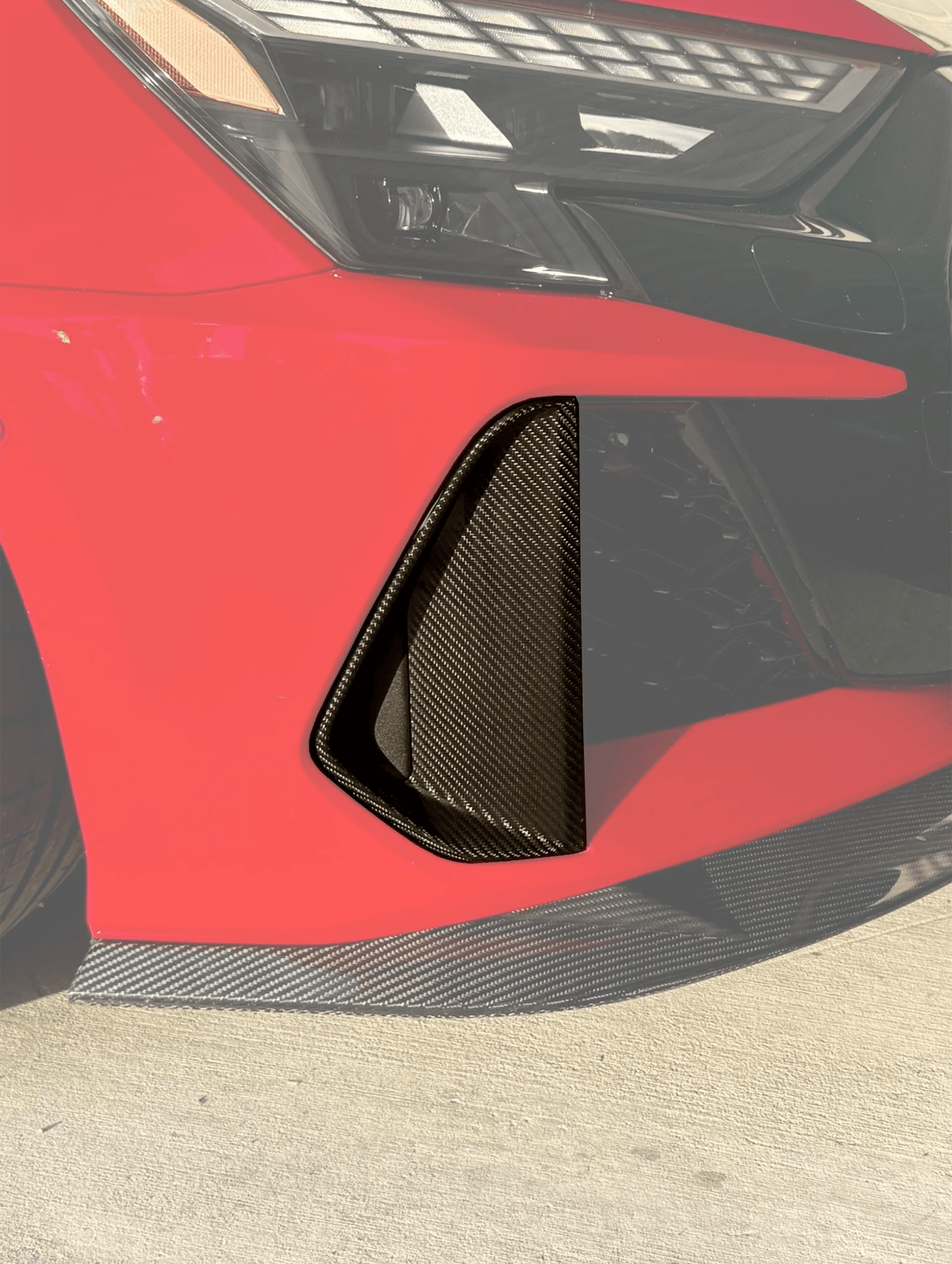 AUDI RS3 8Y GEN 2 - CARBON FRONT BUMPER INSERT REPLACEMENTS (FL GEN 2 8.5)