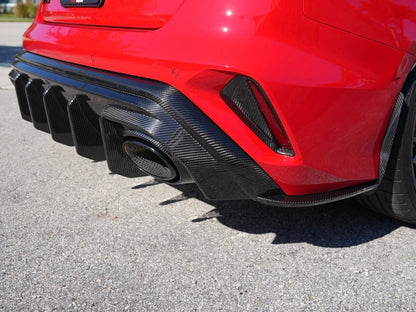 AUDI RS3 8Y GEN 2 - CARBON REAR DIFFUSER INC SIDE ELEMENTS V2 (FL GEN 2 8.5)