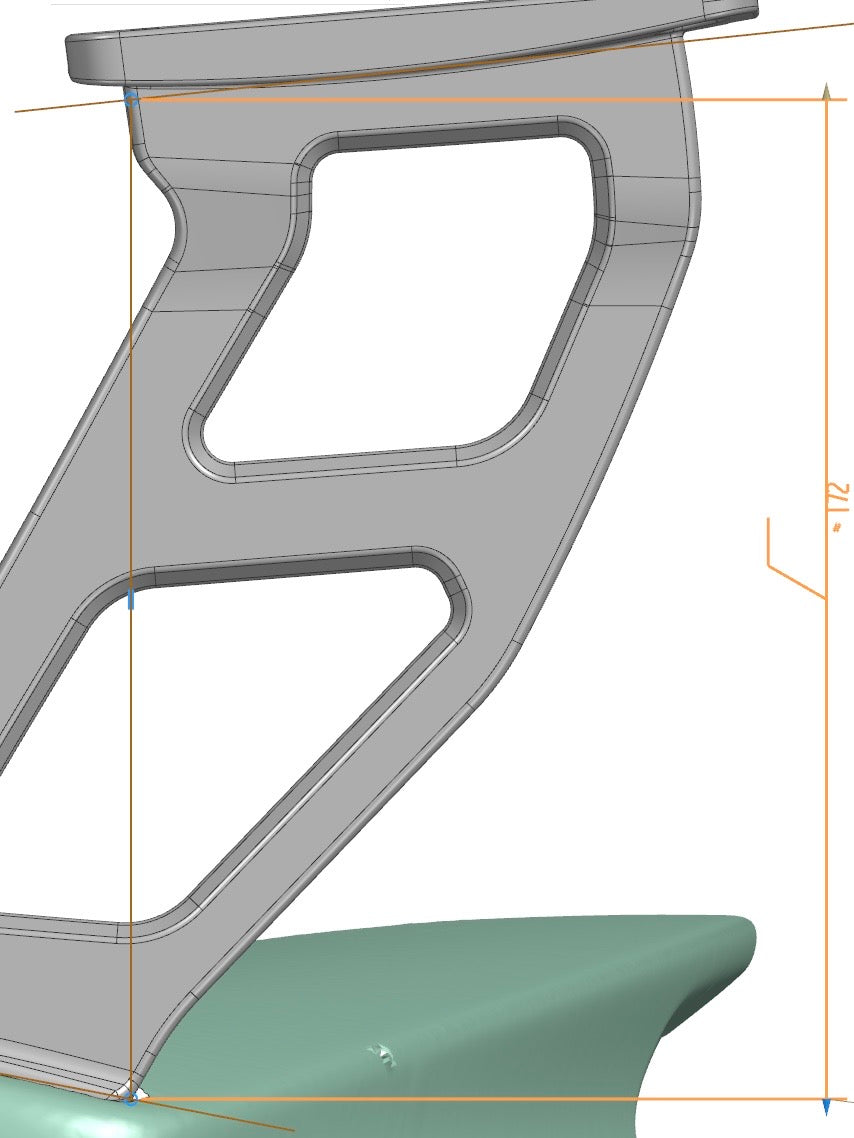 MERCEDES-BENZ AMG GTR PRO WING RISERS