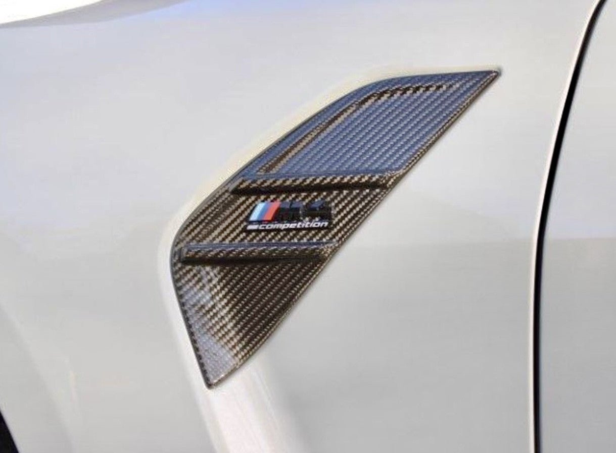 G82 M4 Fender Trims – BMW MP Style Dry Carbon Side Vent Upgrades