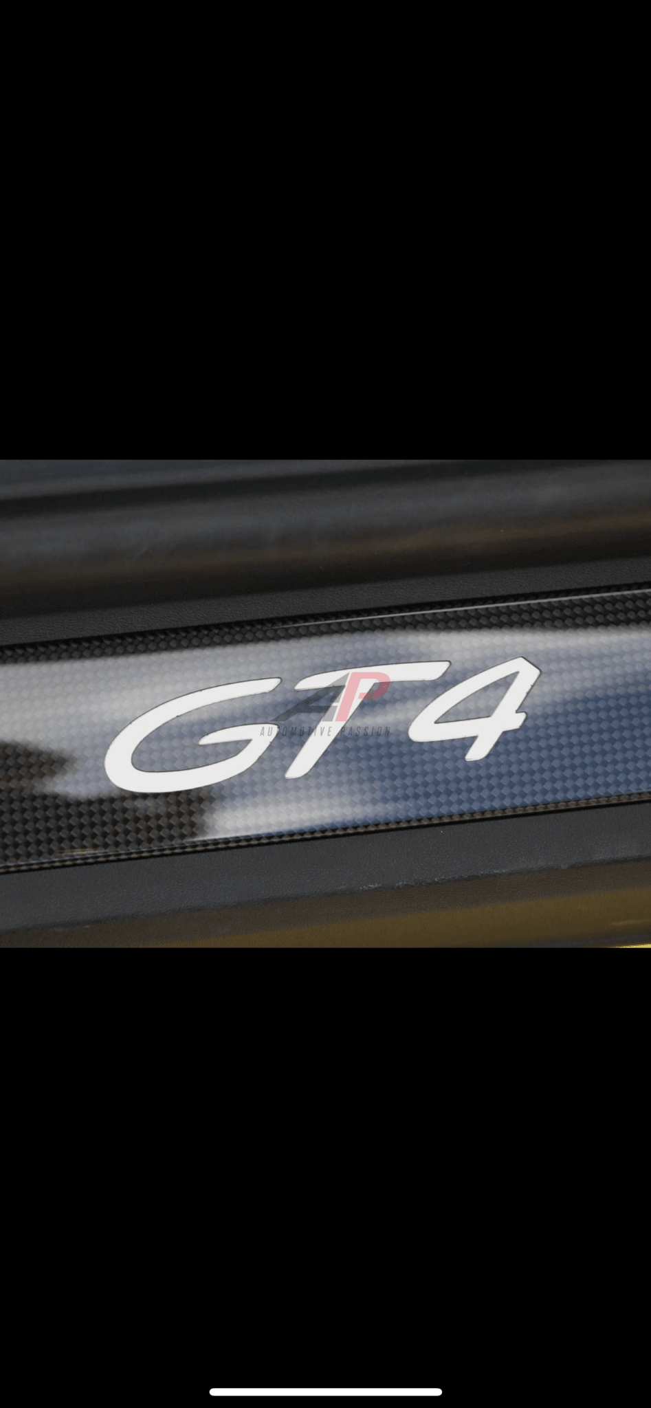 GT4 Carbon Entry Sill Guard – Porsche 718 Cayman Carbon Fiber Sill Trim Set (Original Style)