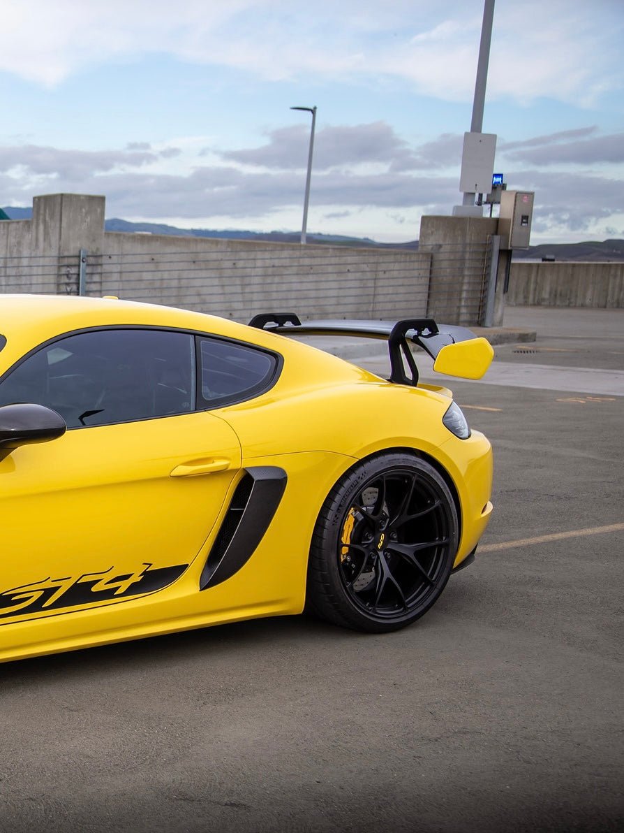 GT4 RS Style Spoiler – Porsche 981/718 Cayman GT4 Carbon Wing Upgrade