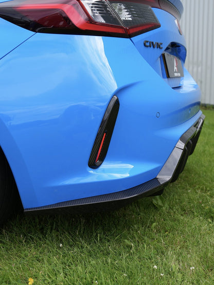 HONDA CIVIC TYPE R FL5 CARBON REAR BUMPER INSERT REPLACEMENTS