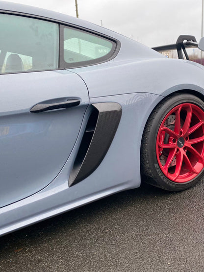 GT4 RS Style Intake Ducts – Porsche Cayman 981/718 Air Scoop Upgrade