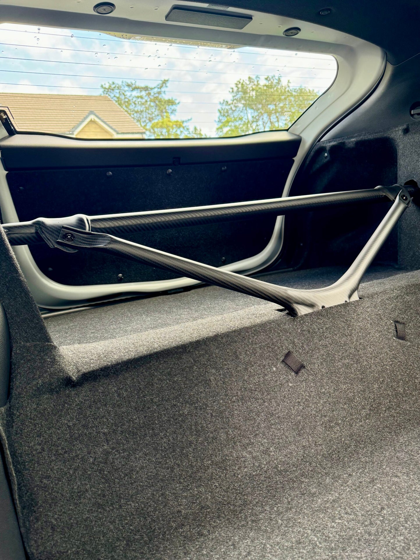 Toyota Yaris GR Carbon Rear Strut Brace & Seat Delete