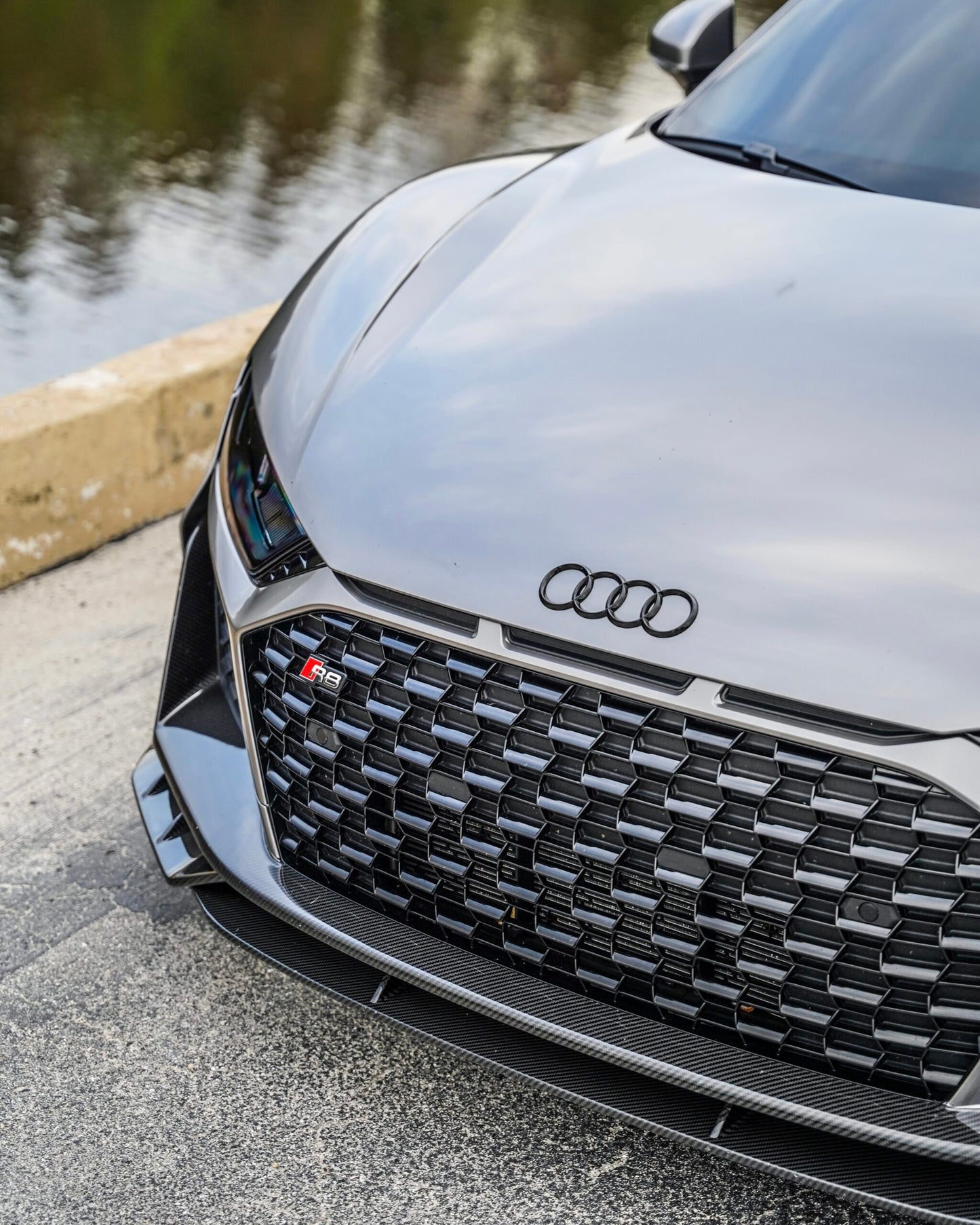 R8 Gen 2 Carbon Front Splitter – Audi R8 FL 2019+ Carbon Fibre Lip Upgrade AP DESIGN